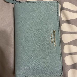 COPY - COPY - KATE SPADE LIGHT BLUE WALLET!!